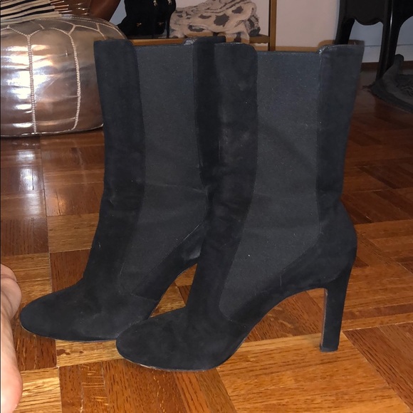 Alaia black suede boot - Picture 2 of 7